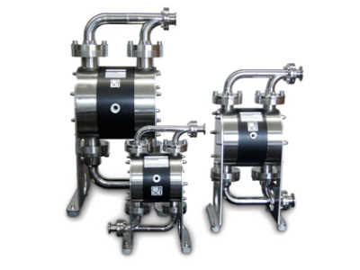 SERIA E - PNEUMATYCZNE POMPY MEMBRANOWE ALMATEC Z TWORZYWA SZTUCZNEGO